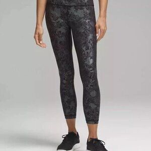 Lululemon Wunder Train HR Tight 25" *Foil + Invigorate Train Tank Foil size 6